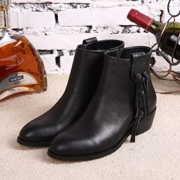 Valentino Sheepskin Leather Ankle Boot VT349YZM Black