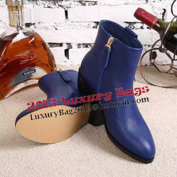 Valentino Sheepskin Leather Ankle Boot VT349YZM Blue