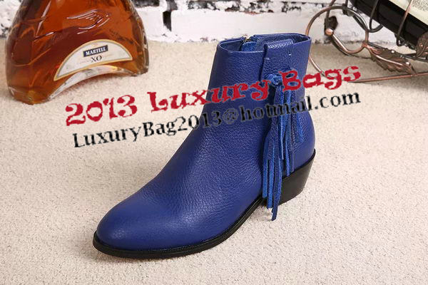 Valentino Sheepskin Leather Ankle Boot VT349YZM Blue