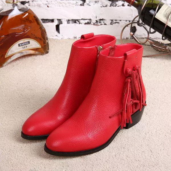 Valentino Sheepskin Leather Ankle Boot VT349YZM Red