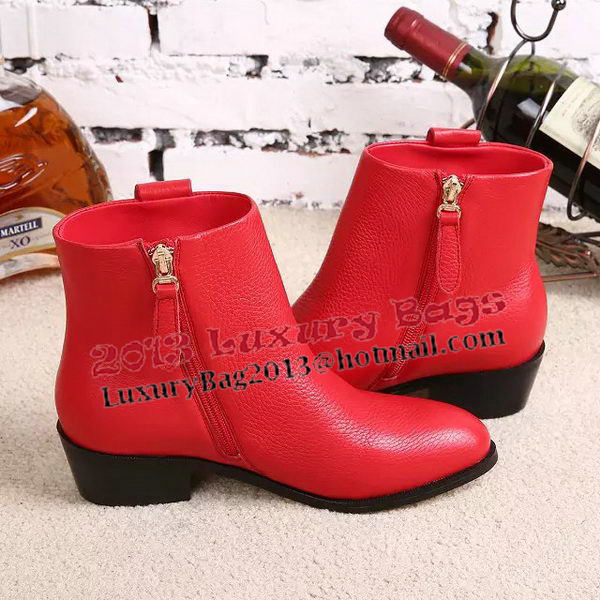 Valentino Sheepskin Leather Ankle Boot VT349YZM Red