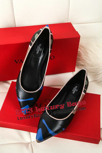 Valentino Sheepskin Leather Flat VT332YZM Blue