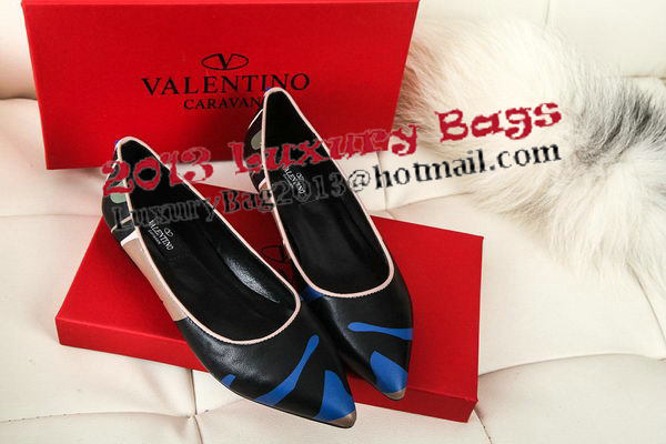 Valentino Sheepskin Leather Flat VT332YZM Blue
