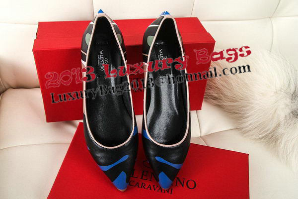 Valentino Sheepskin Leather Flat VT332YZM Blue