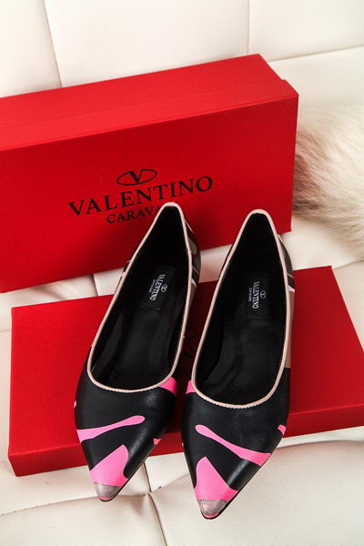 Valentino Sheepskin Leather Flat VT332YZM Rose