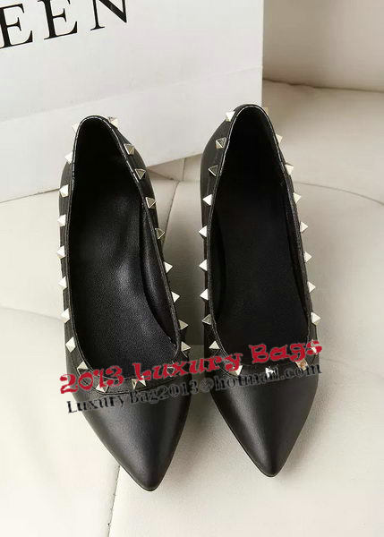 Valentino Sheepskin Leather Rivet 65mm Pump VT278YZM Black