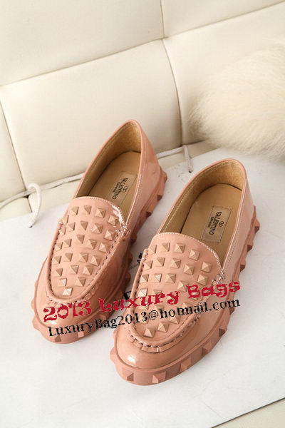 Valentino Sheepskin Leather Rivet Flat VT301YZM Apricot