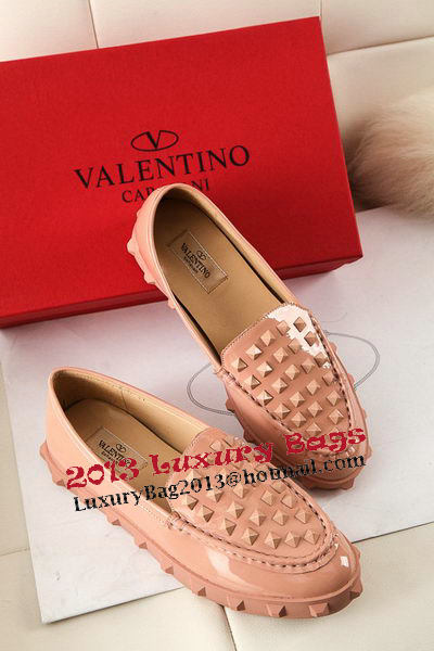 Valentino Sheepskin Leather Rivet Flat VT301YZM Apricot