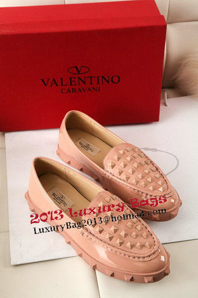 Valentino Sheepskin Leather Rivet Flat VT301YZM Apricot