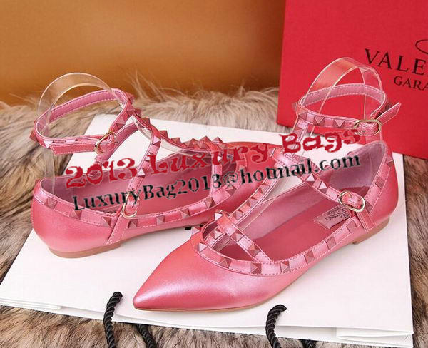 Valentino Smooth Leather Rivet Sandal VT228YZM Rosy