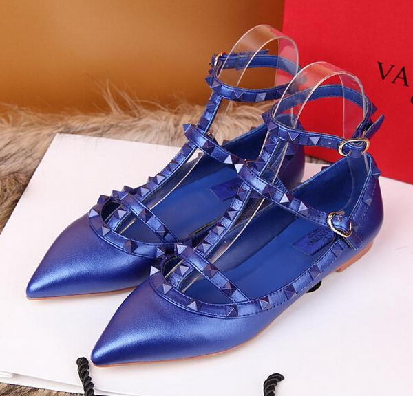 Valentino Smooth Leather Rivet Sandal VT228YZM Royal