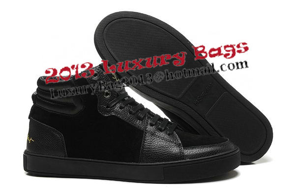 Yves Saint Laurent Casual Shoes Suede Leather YSL236 Black