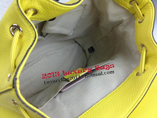 Gucci Original Bamboo Leather Backpack 370833 Yellow