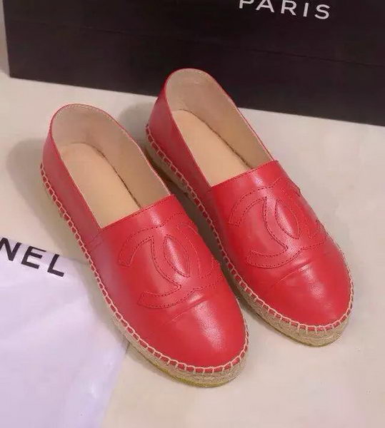 Chanel Leather Toe Flat CH1015LRF Red