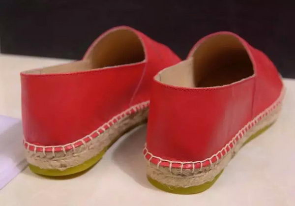 Chanel Leather Toe Flat CH1015LRF Red