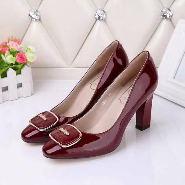 Roger Vivier Patent Leather 85MM Pump RV240AML Burgundy