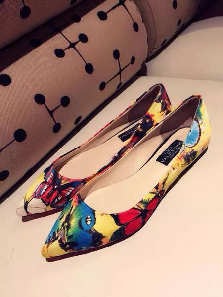 Valentino Butterfly Leather Flat 527VT375 Yellow
