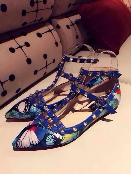 Valentino Butterfly Leather Pump 527VT278 Blue