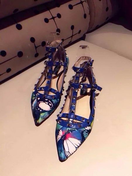 Valentino Butterfly Leather Pump 527VT278 Blue