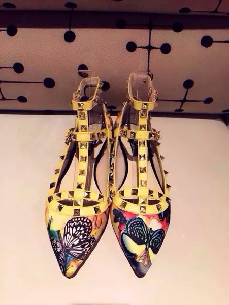 Valentino Butterfly Leather Pump 527VT278 Yellow