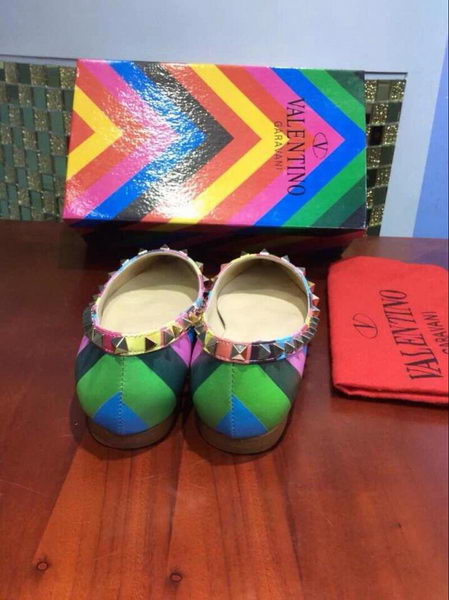 Valentino Multicolour Leather Flat VT357GY