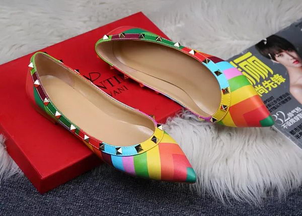 Valentino Multicolour Leather Flat VT371YZM