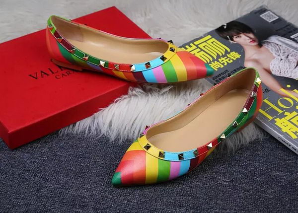 Valentino Multicolour Leather Flat VT371YZM