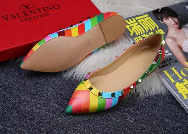 Valentino Multicolour Leather Flat VT371YZM