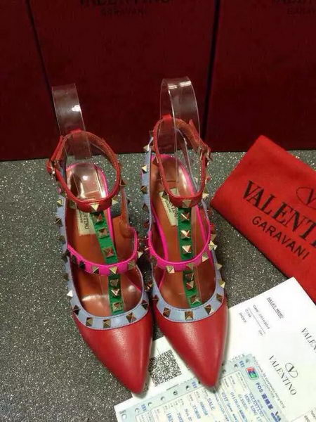 Valentino Sheepskin Leather Pump VT383JX Red