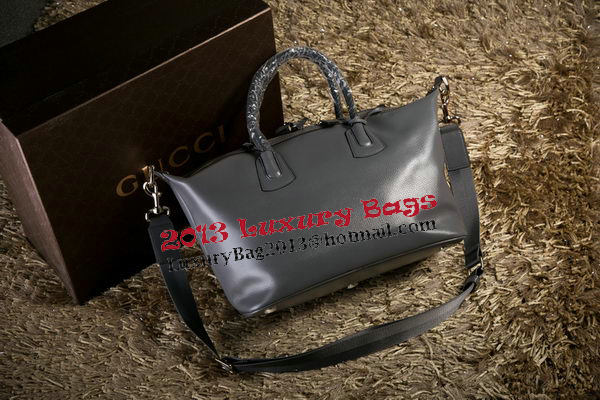 Gucci Carry-on Duffle Bags Calfskin 325791 Grey
