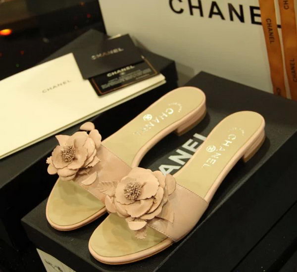 Chanel Espadrilles Slippers CH1064 Apricot
