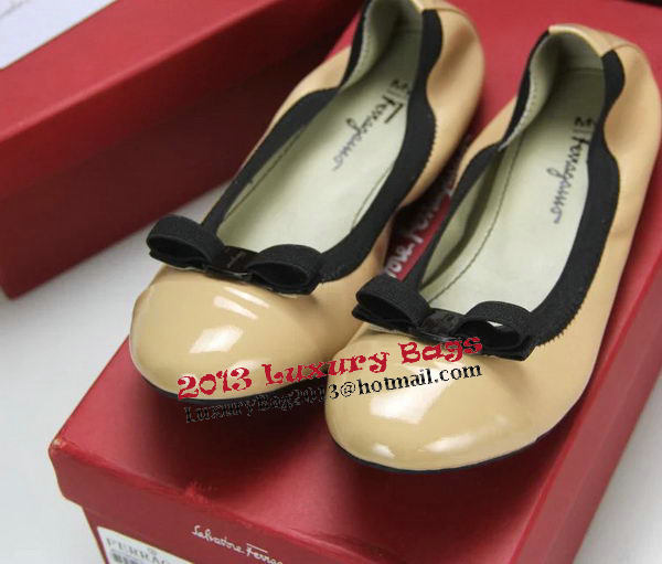 Chanel Patent Leather Ballerina Flat CH1070 Apricot