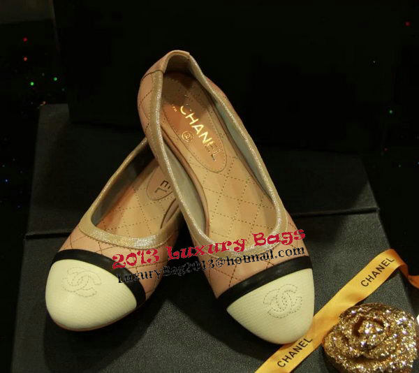 Chanel Sheepskin Leather Ballerina Flat CH1077 Pink