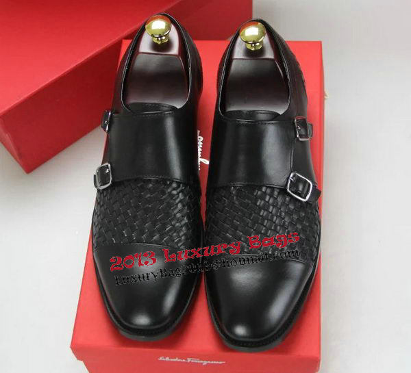 Ferragamo Mens Casual Shoes FL0547 Black