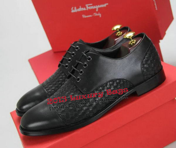 Ferragamo Mens Casual Shoes FL0549 Black