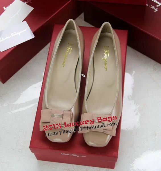 Ferragamo Patent Leather Pump FL0494 Pink