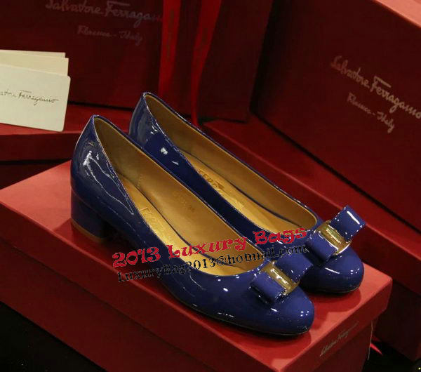 Ferragamo Patent Leather Pump FL0501 Royal