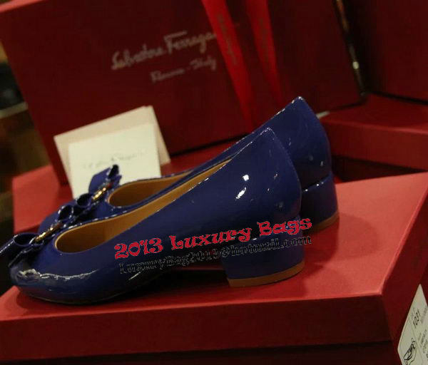 Ferragamo Patent Leather Pump FL0501 Royal