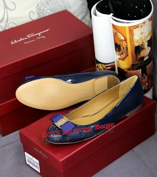 Ferragamo Patent Leather Pump FL0515 Blue