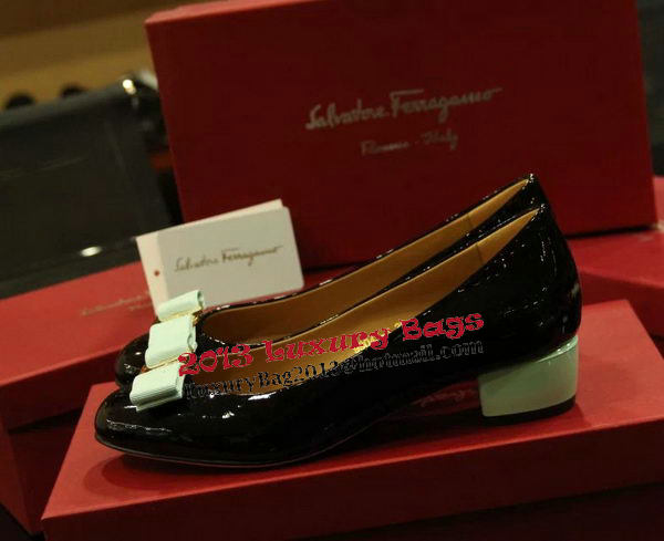 Ferragamo Patent Leather Pump FL0518 Black