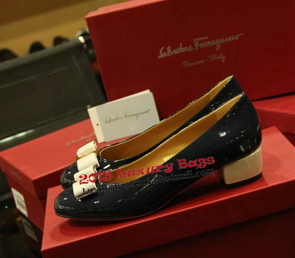 Ferragamo Patent Leather Pump FL0519 Black