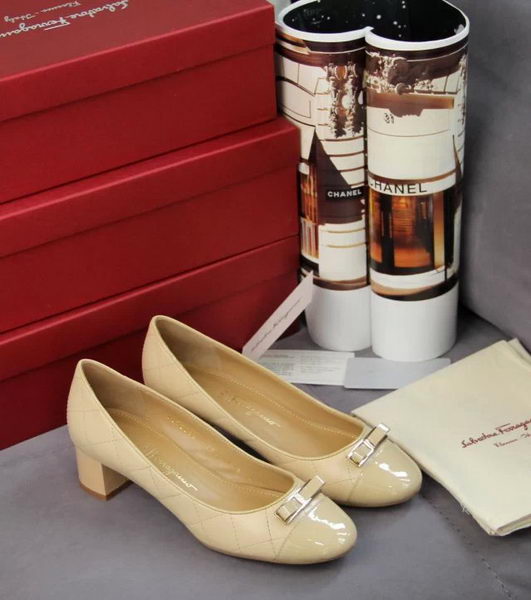 Ferragamo Sheepskin Leather Pump FL0524 Apricot