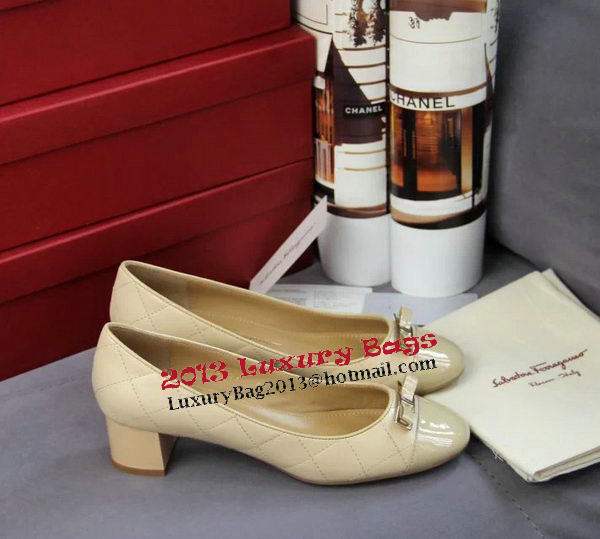 Ferragamo Sheepskin Leather Pump FL0524 Apricot