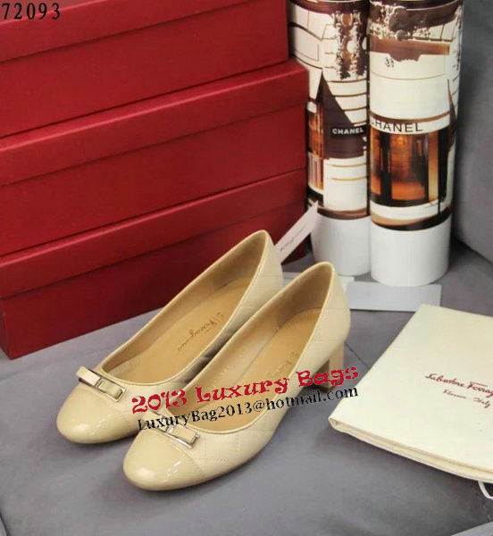 Ferragamo Sheepskin Leather Pump FL0524 Apricot