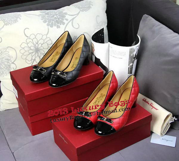 Ferragamo Sheepskin Leather Pump FL0527 Red