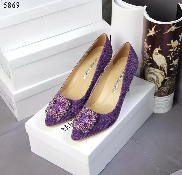 Manolo Blahnik Crystal Pump MB062CK Purple