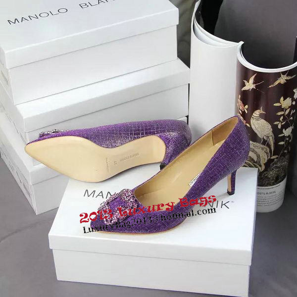 Manolo Blahnik Crystal Pump MB062CK Purple