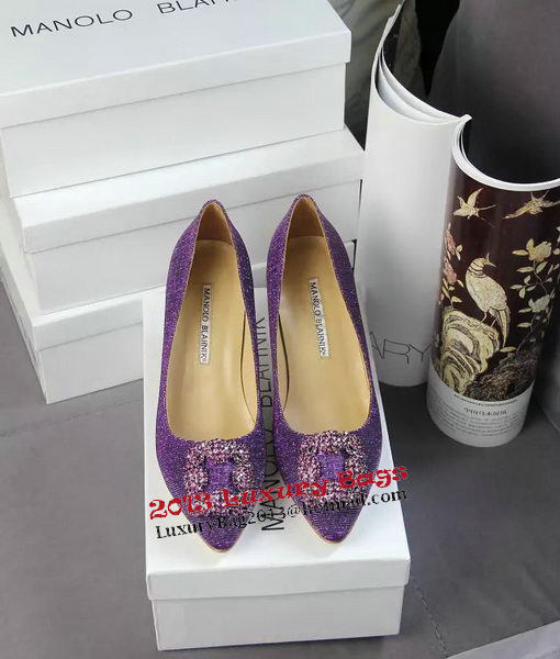 Manolo Blahnik Crystal Pump MB062CK Purple