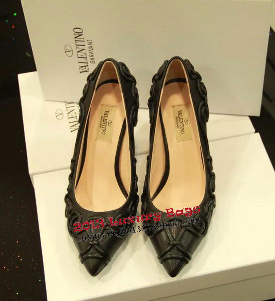 Valentino Point-Toe Pump Sheepskin VT406CK Black