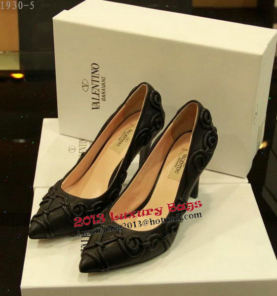 Valentino Point-Toe Pump Sheepskin VT406CK Black